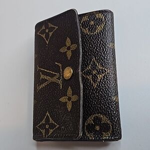 Louis Vuitton Vintage Coin and card Case Monogram Brown